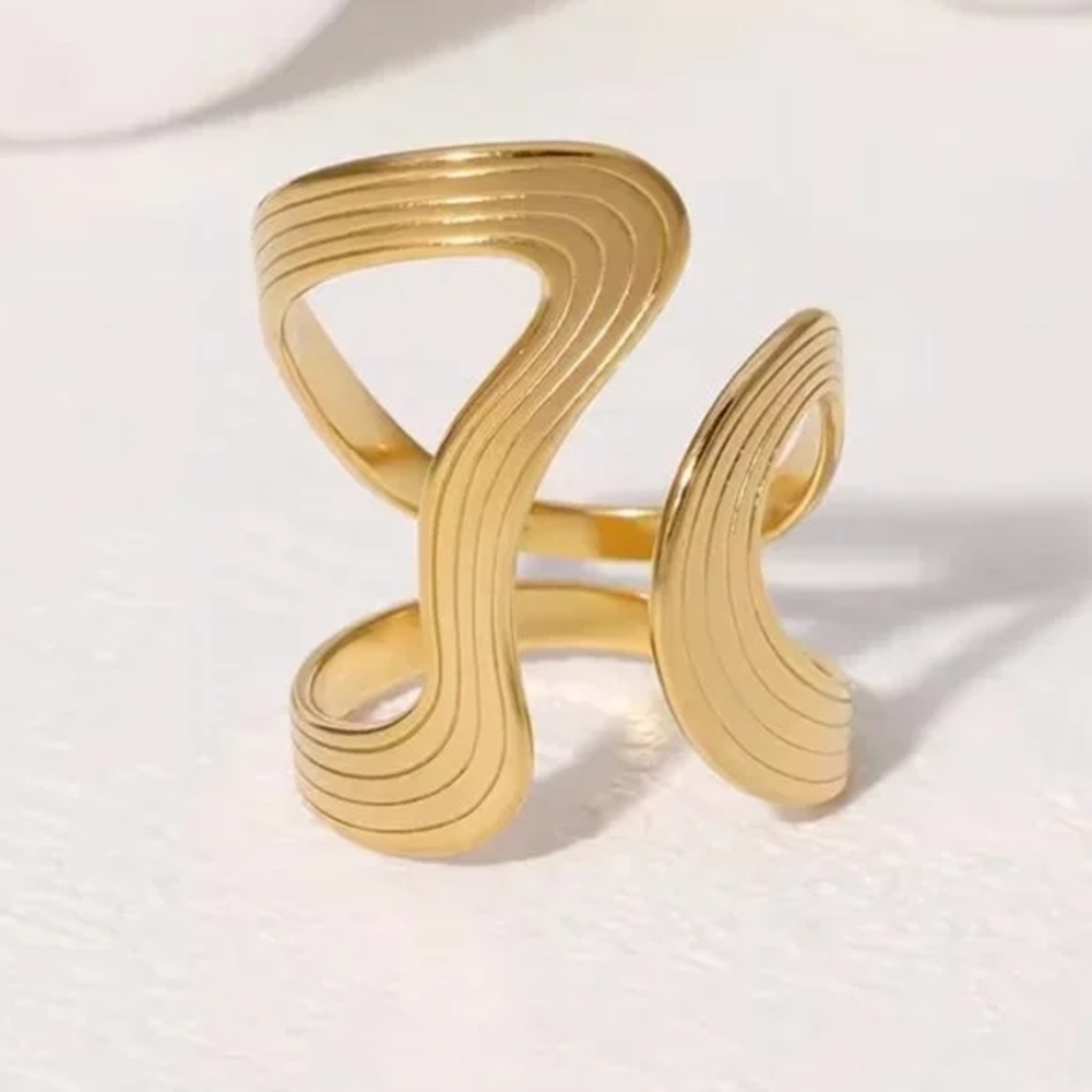 14K Gold Filled Geometric Ring